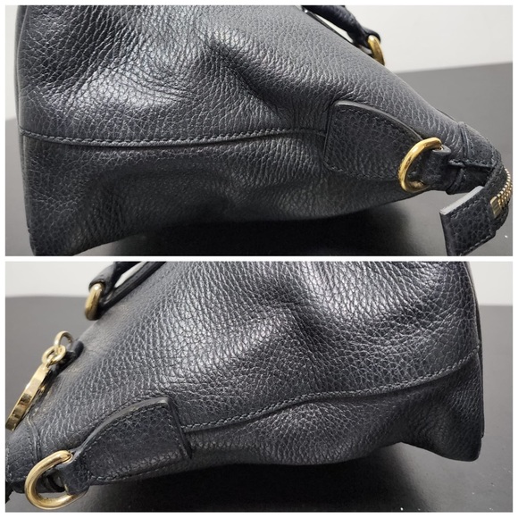 Gucci Black Leather Charmy Satchel Bag. - Picture 5 of 8